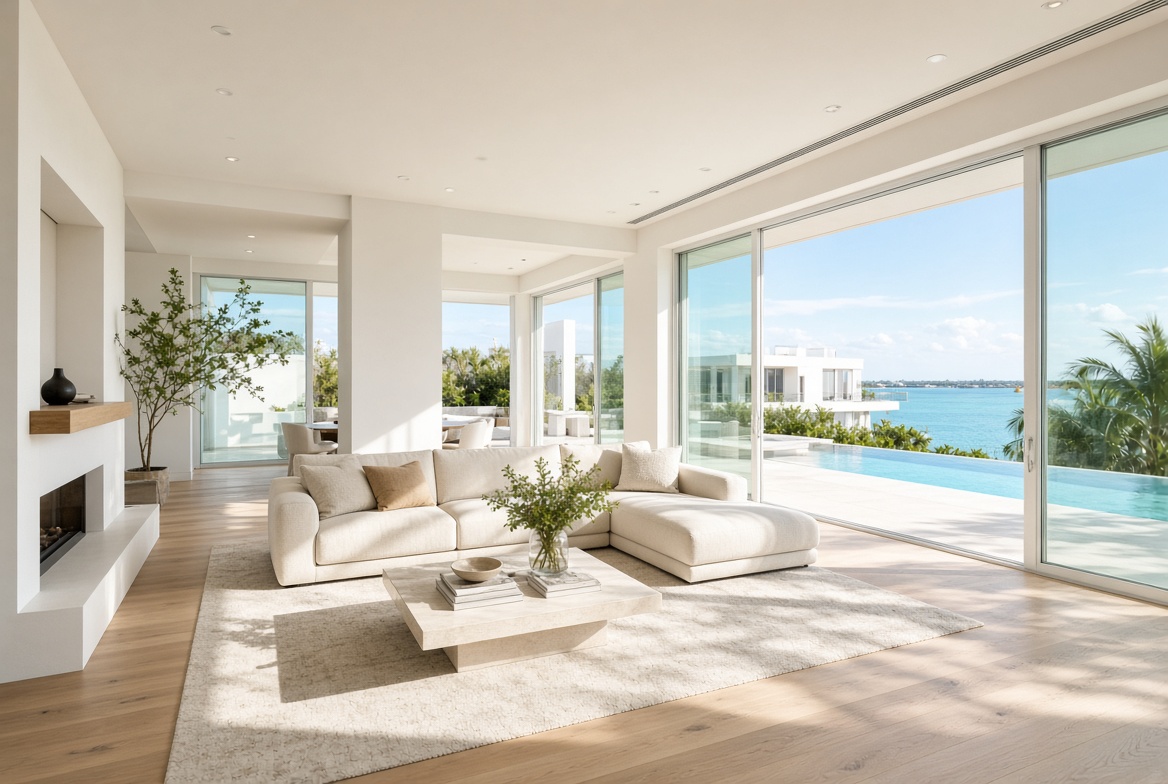 Sunlit living room